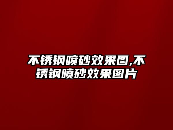 不銹鋼噴砂效果圖,不銹鋼噴砂效果圖片