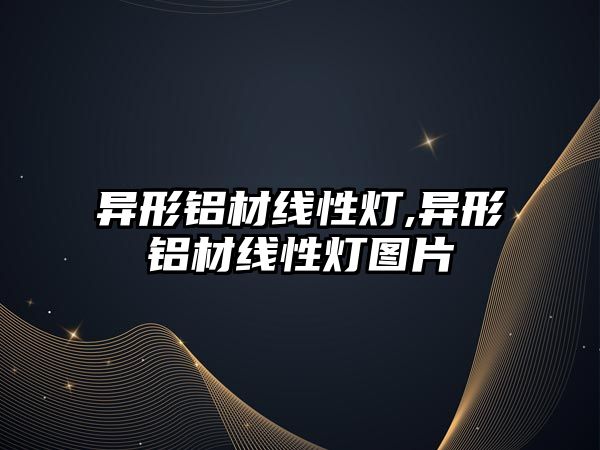異形鋁材線性燈,異形鋁材線性燈圖片