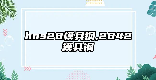 hns28模具鋼,2842模具鋼