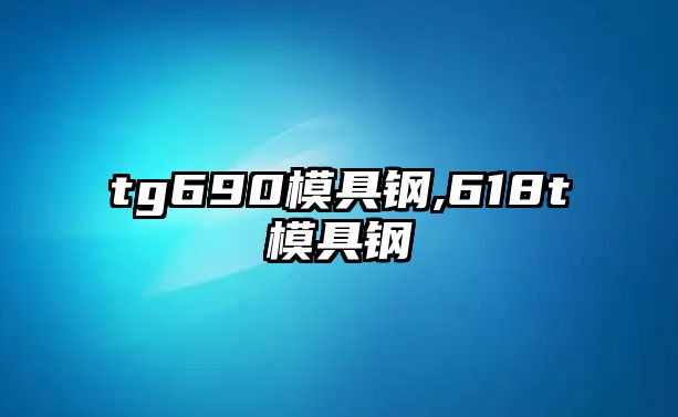 tg690模具鋼,618t模具鋼