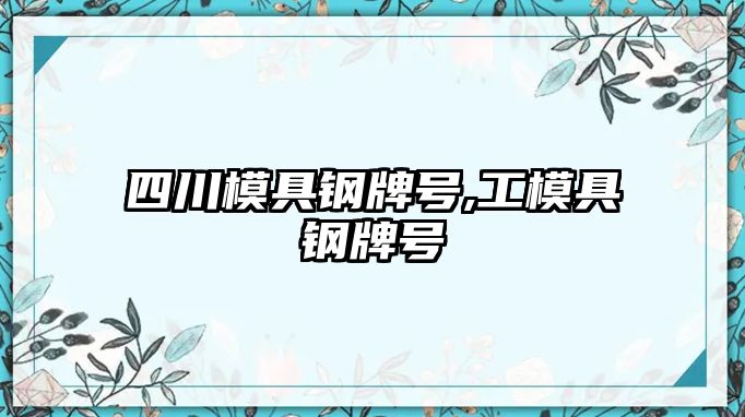 四川模具鋼牌號,工模具鋼牌號
